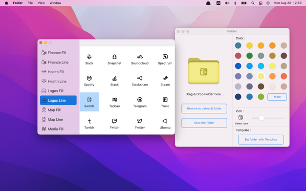 Folder - A cool folder maker 1.0.7 for Mac|Mac版下载 | 文件夹图标设计工具