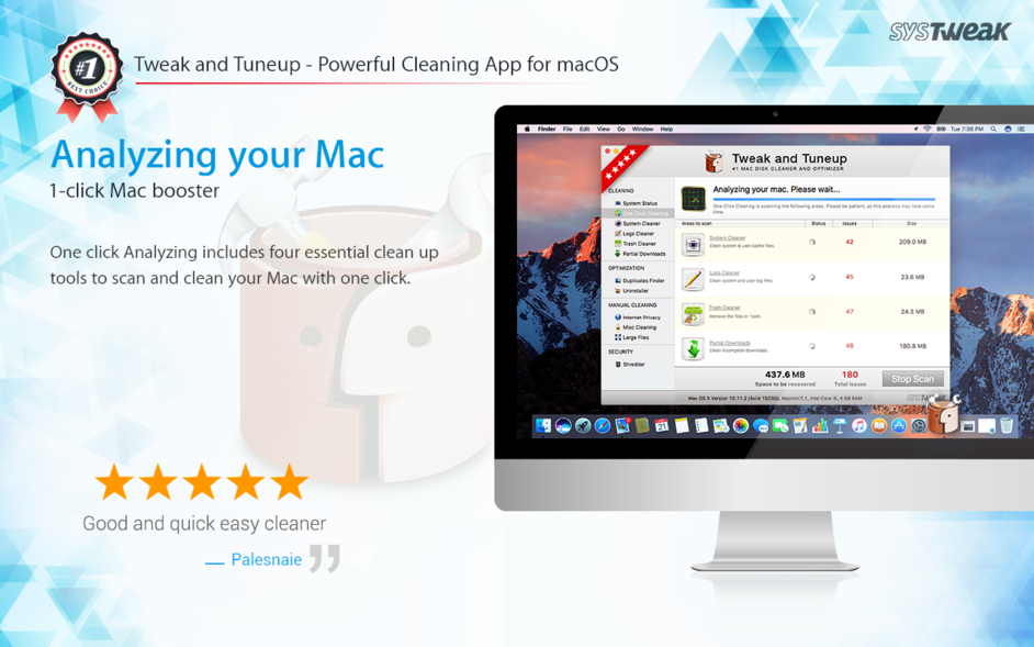 Tweak and Tuneup 4.3.0 for Mac|Mac版下载 | 系统清理及优化工具