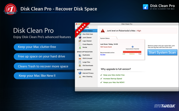 Disk Clean Pro 6.4.0 for Mac|Mac版下载 | 系统清理工具