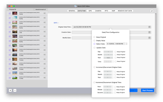 Batch Exif Editor Pro 1.1 for Mac|Mac版下载 | 批量编辑照片Exif信息