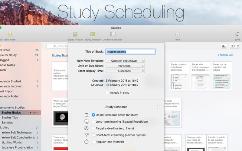 Studies 1.8.5 for Mac|Mac版下载 | 强化记忆学习软件