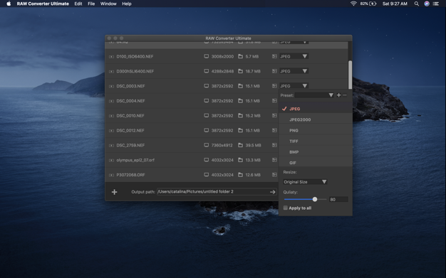RAW Converter Ultimate 3.1.1 for Mac|Mac版下载 | RAW照片格式转换工具