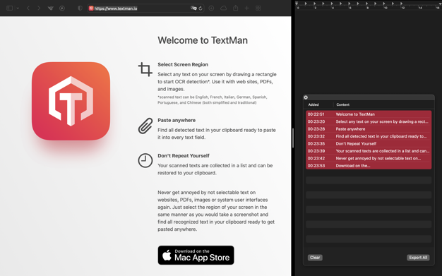 TextMan 1.9 for Mac|Mac版下载 | 截图文字识别