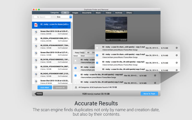 Duplicate Finder and Remover 2.1.0 for Mac|Mac版下载 | 重复文件查找及清理