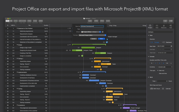 项目办公室：甘特图 Project Office 10.10 for Mac|Mac版下载 | 项目管理应用