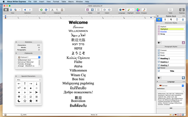 Nisus Writer Express 4.3 for Mac|Mac版下载 | 写作软件