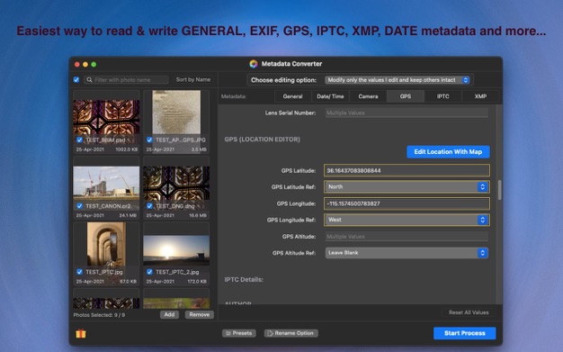 Metadata Converter 1.6 for Mac|Mac版下载 | 照片元数据编辑工具