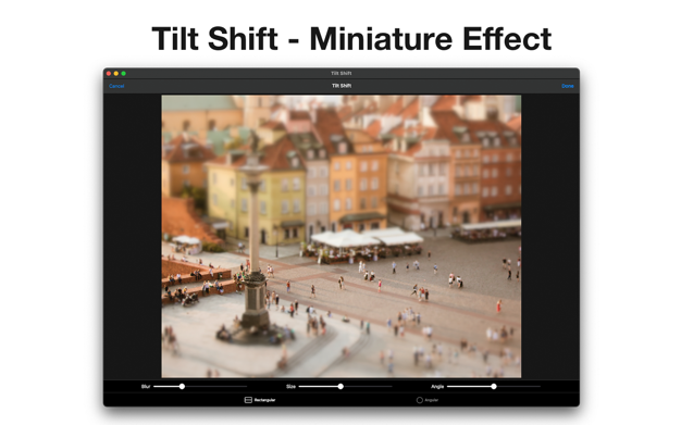 Tilt Shift 1.0.4 for Mac|Mac版下载 | 微缩效果