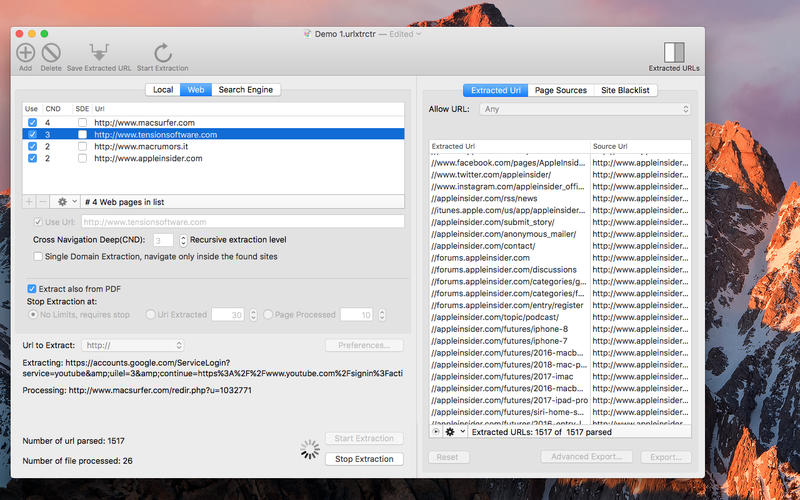 URL Extractor 4 4.8.1 for Mac|Mac版下载 | 批量抓取网页信息