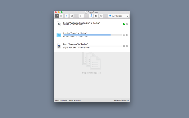 CopyQueue 2.6 for Mac|Mac版下载 | 文件传输工具