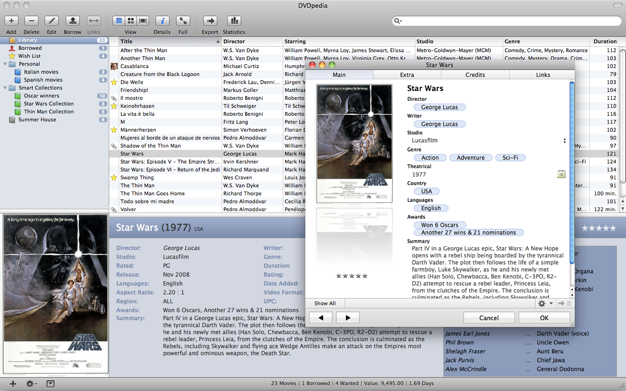 DVDpedia 6.2.1 for Mac|Mac版下载 | 电影收藏管理软件