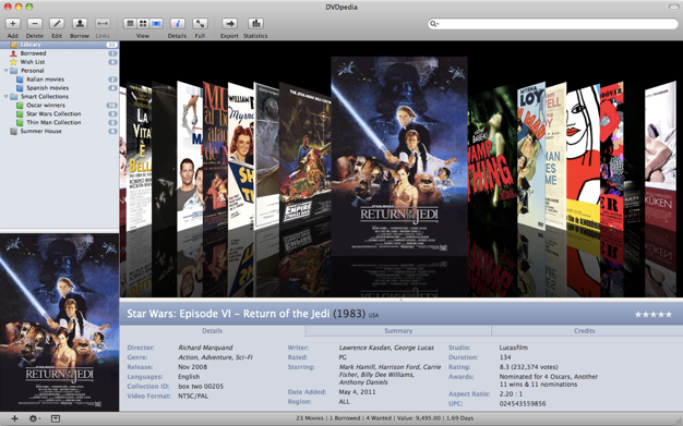 DVDpedia 6.2.1 for Mac|Mac版下载 | 电影收藏管理软件