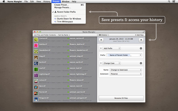 Name Mangler 3 3.8 for Mac|Mac版下载 | 批量重命名工具