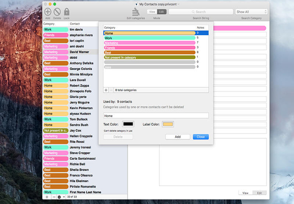 Private Contact 3.6.1 for Mac|Mac版下载 | 加密通讯录