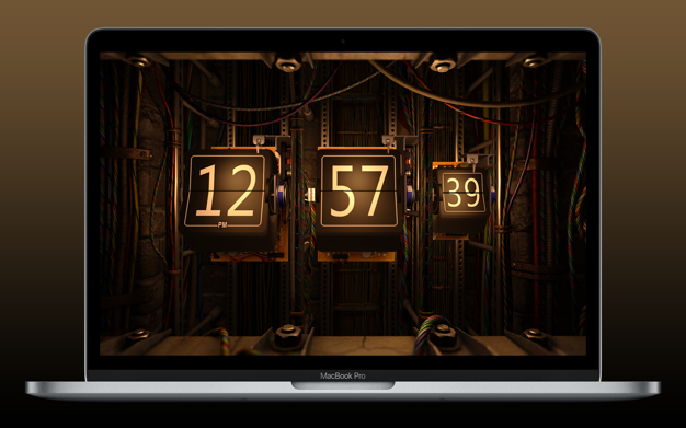 Digital Clock 3D 2.1.1 for Mac|Mac版下载 | 炫酷3D时钟屏保