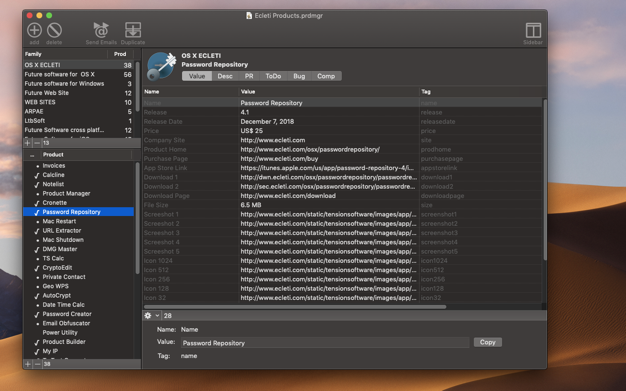 Product Manager 鈥? 2.6.2 for Mac|Mac版下载 | 产品管理软件