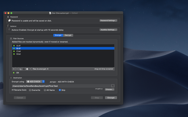 AutoCrypt 2.5.1 for Mac|Mac版下载 | 文件加密软件