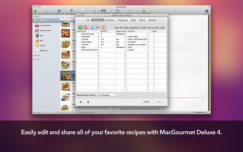 MacGourmet Deluxe 4 4.3.2 for Mac|Mac版下载 | 食谱管理软件