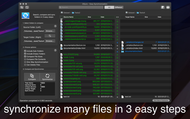 DSync - File Synchronizer 2.6 for Mac|Mac版下载 | 文件同步工具