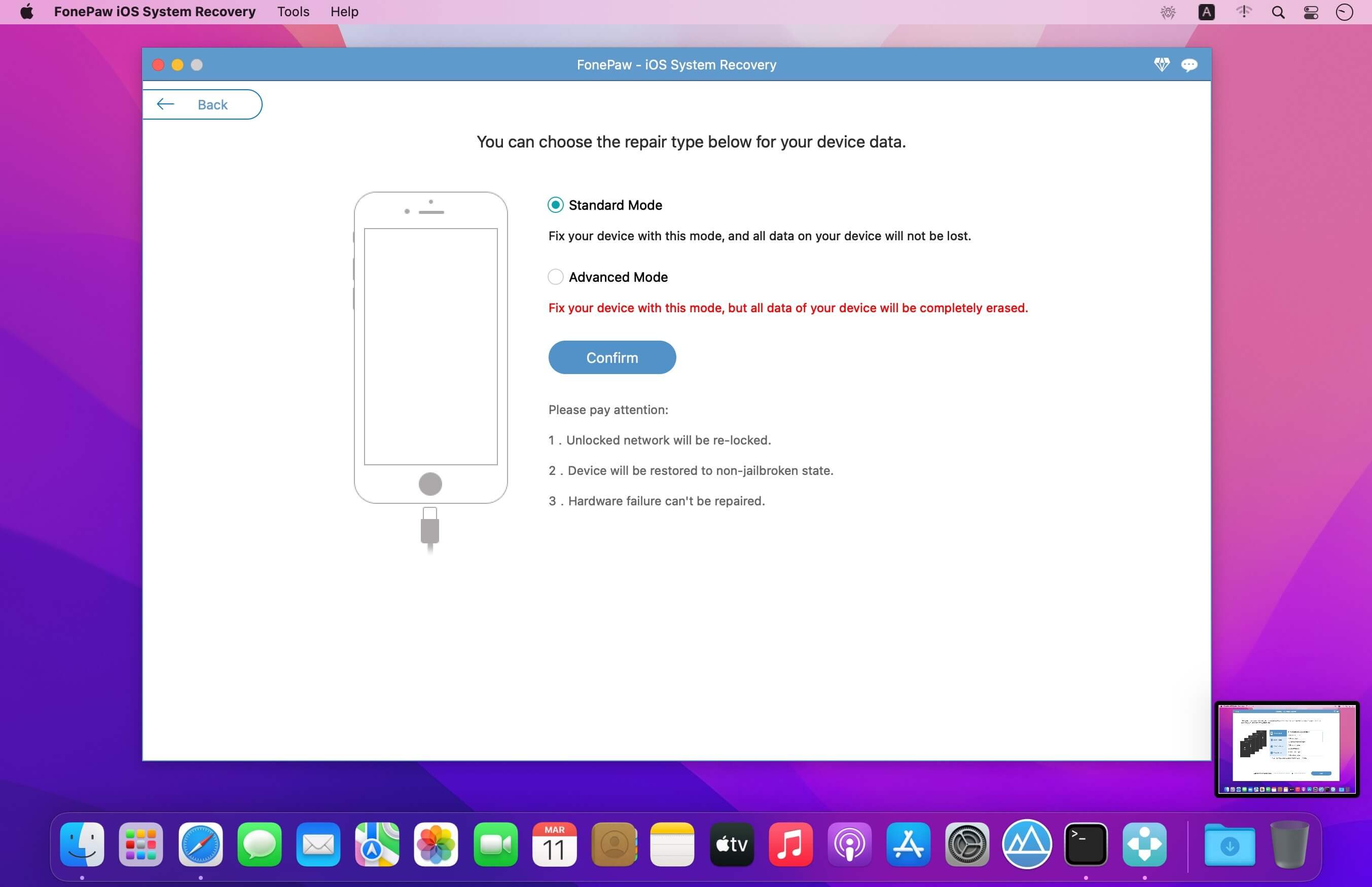 FonePaw iOS System Recovery 7.1.0 for Mac|Mac版下载 | iOS系统修复工具