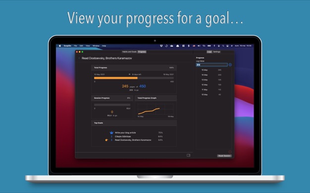 ScopiDo: Goal & Habit Tracker 1.4 for Mac|Mac版下载 | 任务跟踪