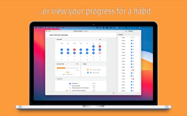 ScopiDo: Goal & Habit Tracker 1.4 for Mac|Mac版下载 | 任务跟踪