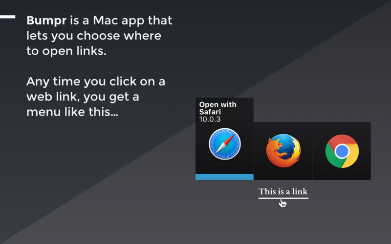 Bumpr 1.4.0 for Mac|Mac版下载 | 选择打开特定链接的浏览器