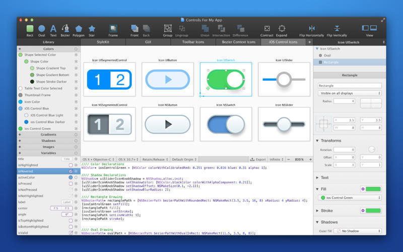 PaintCode 3 3.5.4 for Mac|Mac版下载 | APP开发辅助工具