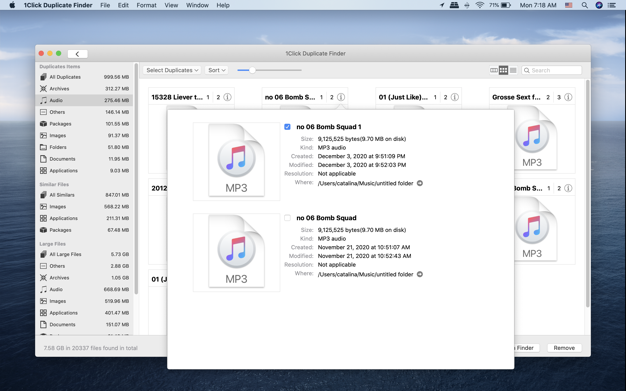 1Click Duplicate Finde鈥猺 2.4.0 for Mac|Mac版下载 | 重复文件清理工具