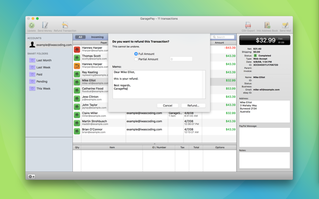GaragePay 1.8.2 for Mac|Mac版下载 | PayPal账户助手
