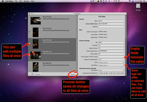 Exif Editor 1.2.6 for Mac|Mac版下载 | 照片Exif信息编辑