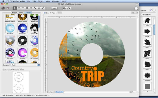 Mac CD DVD Label Maker 2.6.0 for Mac|Mac版下载 | CD、DVD封面制作工具