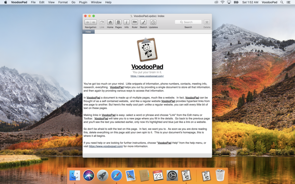 VoodooPad 6.0.0 for Mac|Mac版下载 | 多功能记事簿