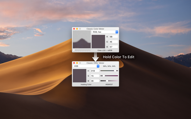 Classic Color Meter 2.1.1 for Mac|Mac版下载 | 拾色器