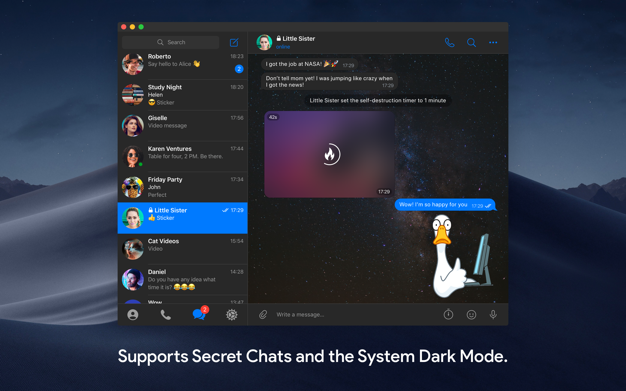 Telegram 8.4 for Mac|Mac版下载 | 社交软件