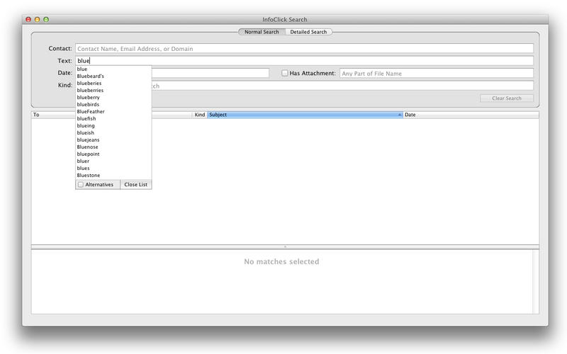 InfoClick 1.2.8 for Mac|Mac版下载 | 邮件搜索工具