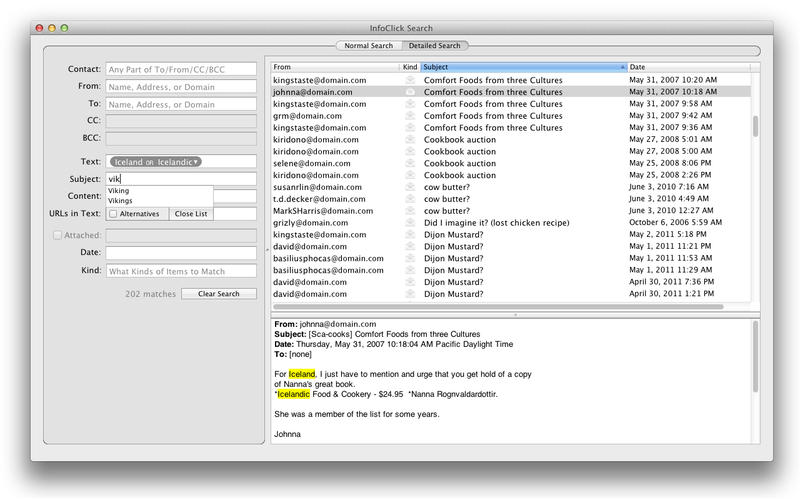 InfoClick 1.2.8 for Mac|Mac版下载 | 邮件搜索工具