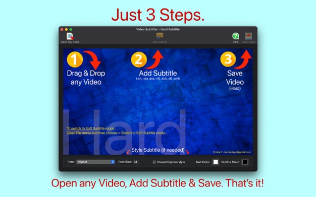 Video Subtitler 3.0 for Mac|Mac版下载 | 为视频添加字幕