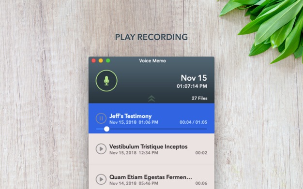 Voice Memo 2.3.1 for Mac|Mac版下载 | 语音备忘录