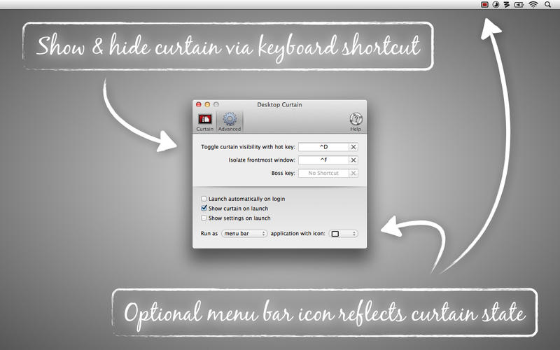 Desktop Curtain 3.1.3 for Mac|Mac版下载 | 一键遮住桌面所有图标