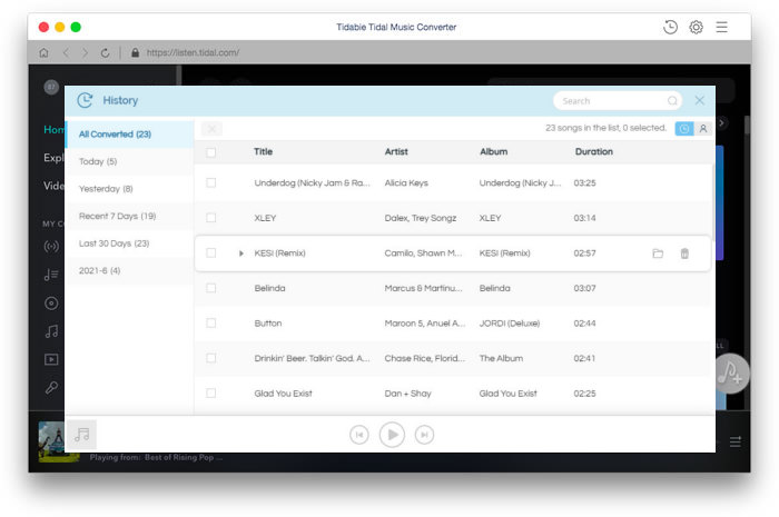 Tidabie Tidal Music Converter 1.3.0 for Mac|Mac版下载 | Tidal音乐格式转换工具