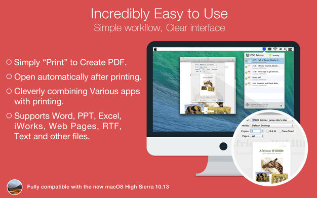 PDF Printe鈥猺 3.3.3 for Mac|Mac版下载 | 将任何格式的文档转换为PDF