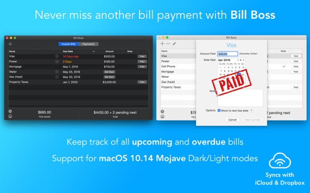Bill Boss 1.2.2 for Mac|Mac版下载 | 个人财务管理软件