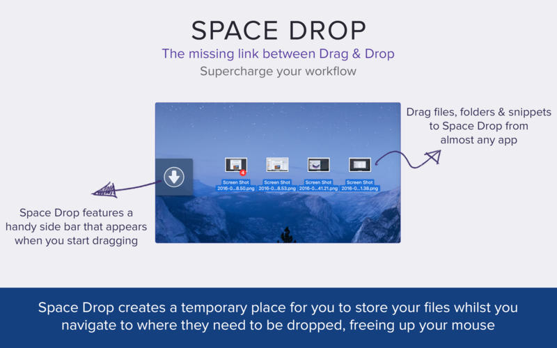 Space Drop 1.8.2 for Mac|Mac版下载 | 拖放工具