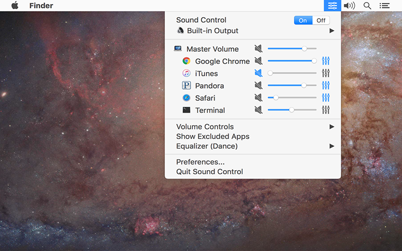 Sound Control 2 2.6.1 for Mac|Mac版下载 | App音量控制软件