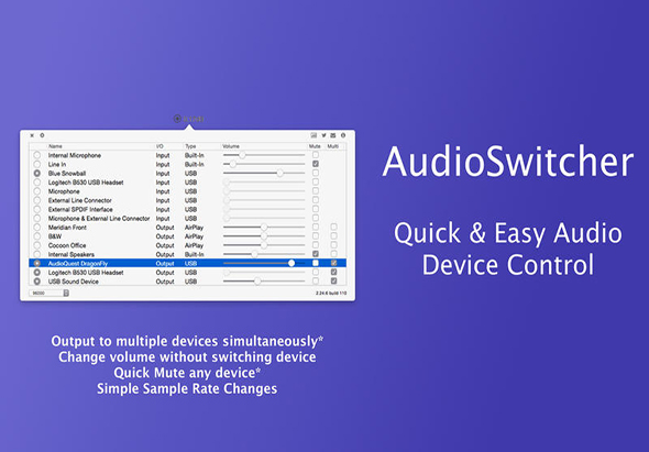 AudioSwitcher 3.08 for Mac|Mac版下载 | 快速切换音频输出设备