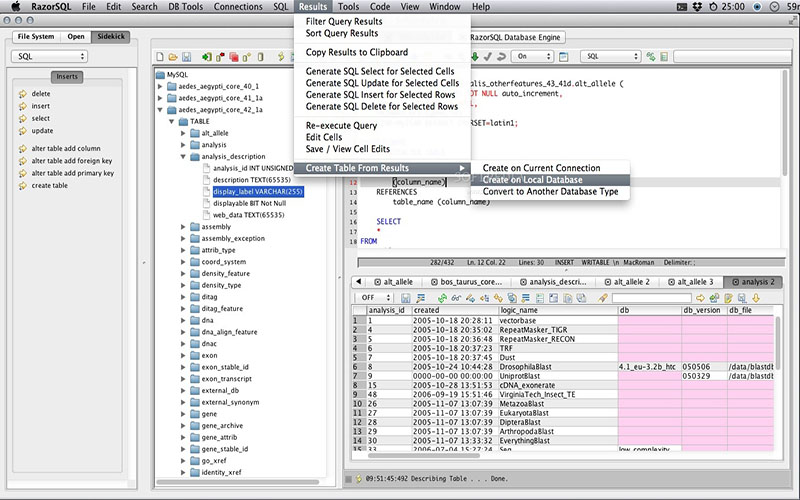 RazorSQL 9.4.1 for Mac|Mac版下载 | 数据库管理软件