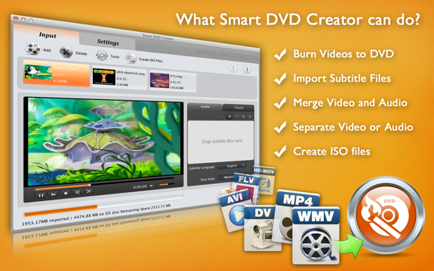 Smart DVD Creator 1.4.0 for Mac|Mac版下载 | 视频刻录软件