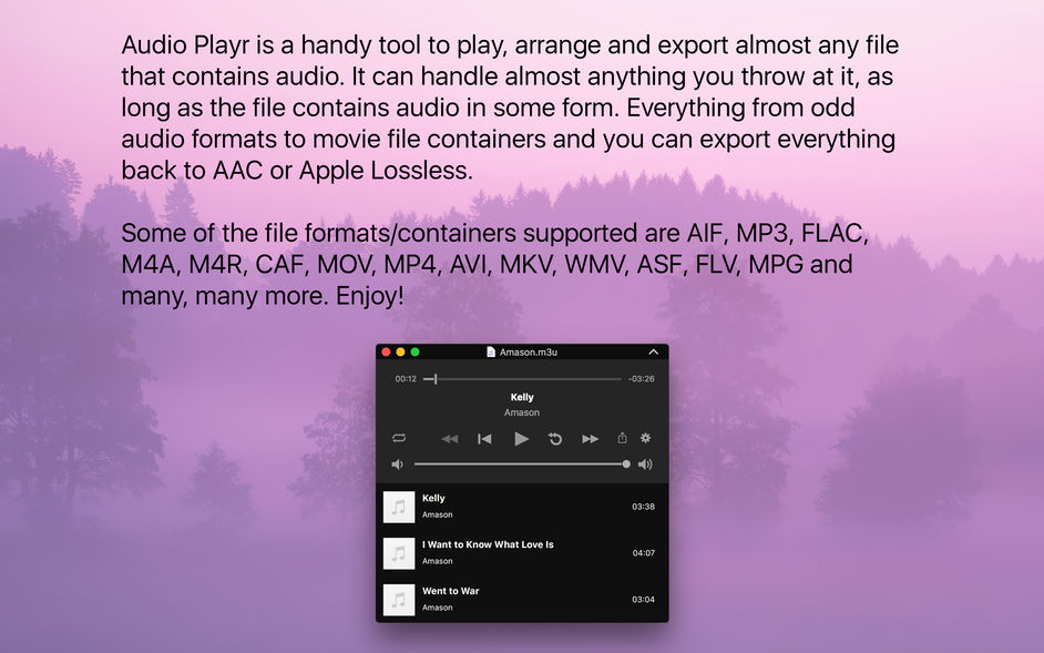 Audio Playr 2.3.1 for Mac|Mac版下载 | 音频播放器