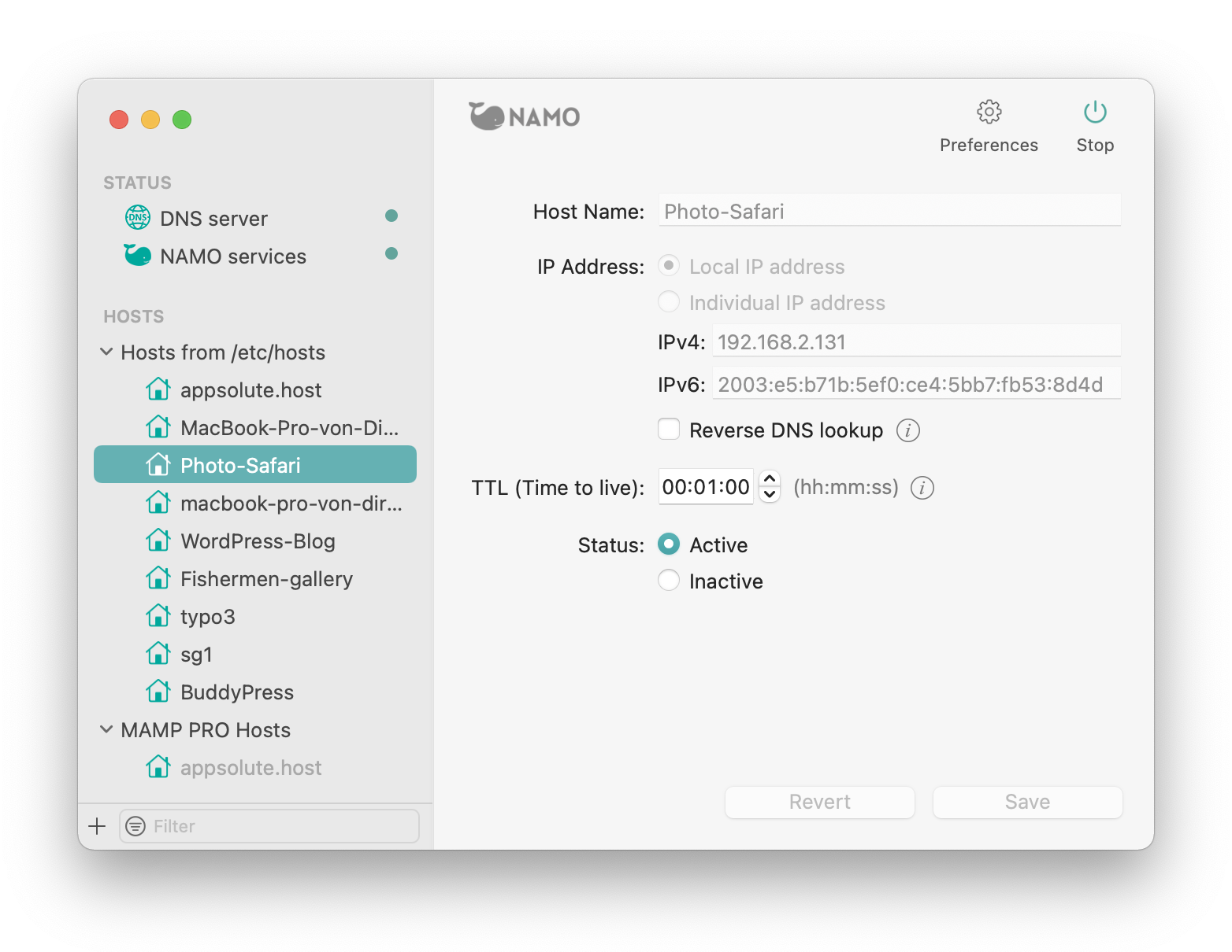 NAMO 2.0 for Mac|Mac版下载 | DNS服务器工具
